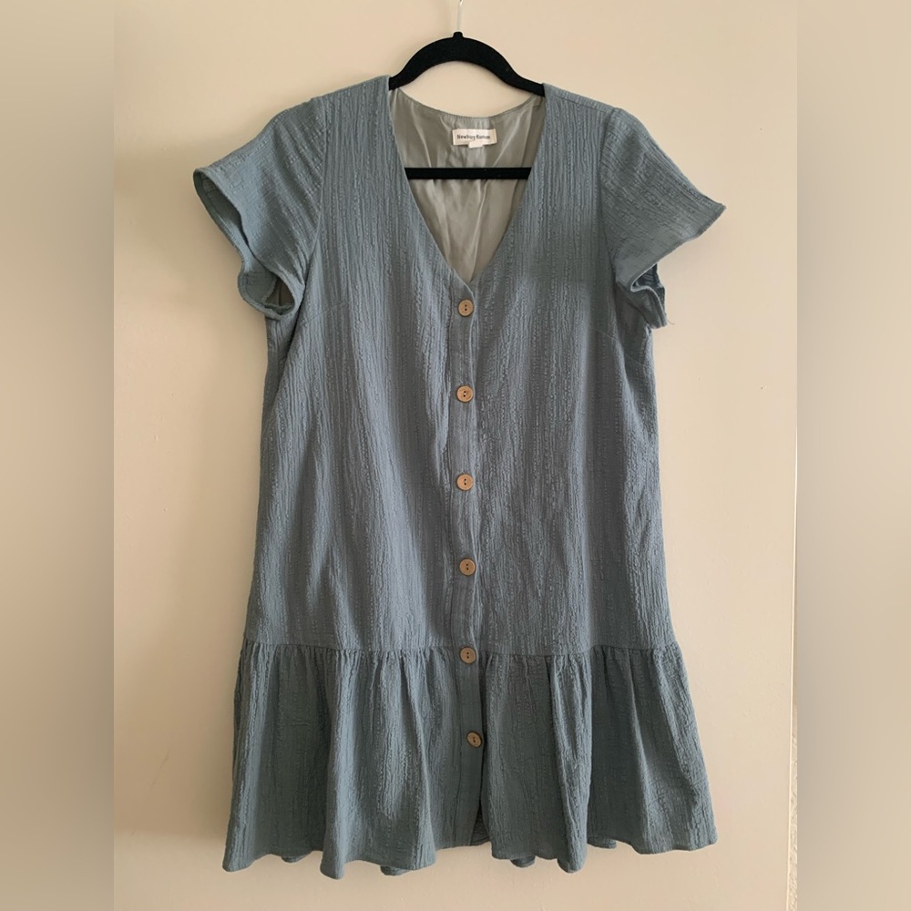 Newbury Kustom blue dress. Size medium